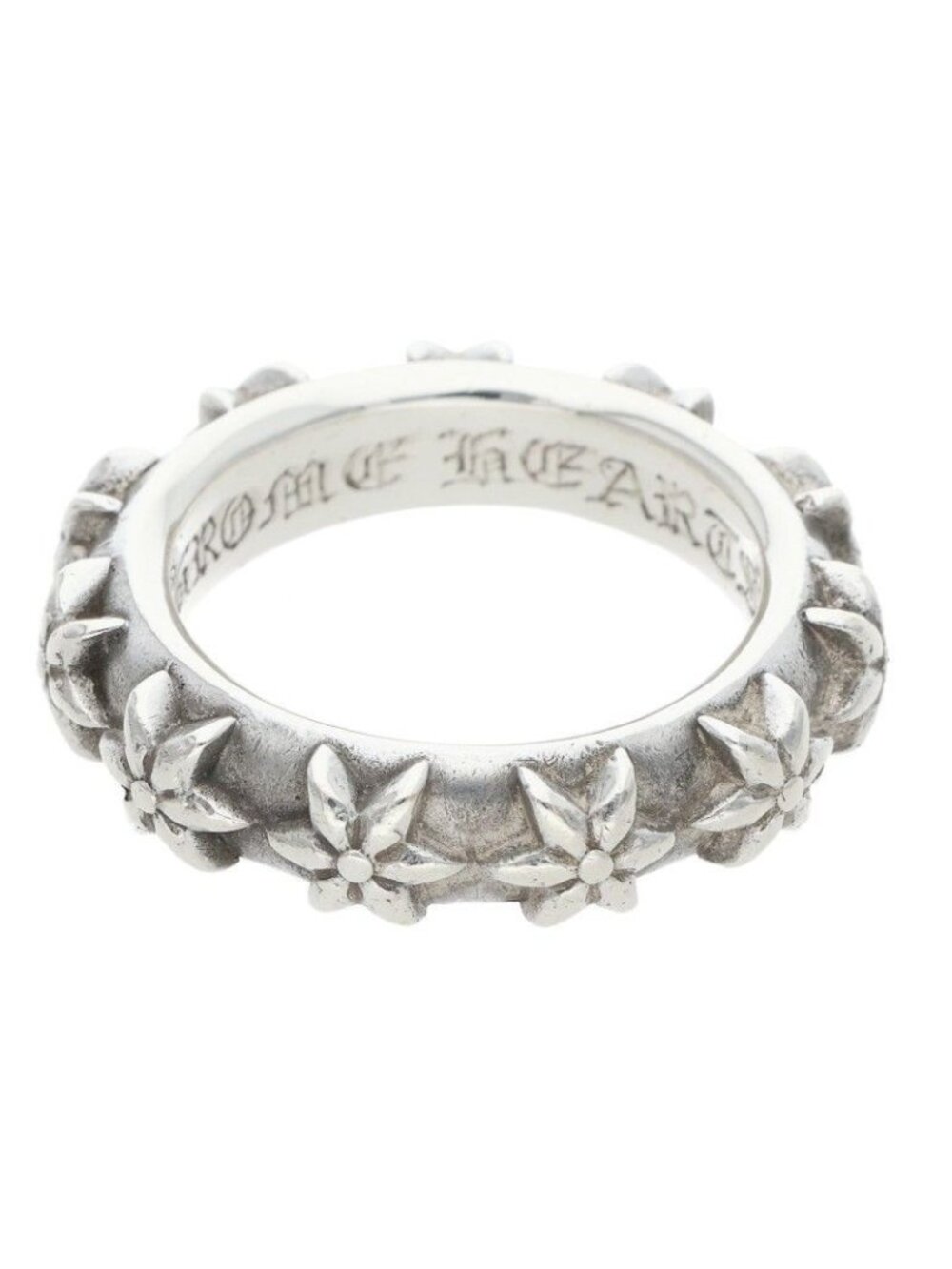 Chrome Hearts Star Band Silver Ring